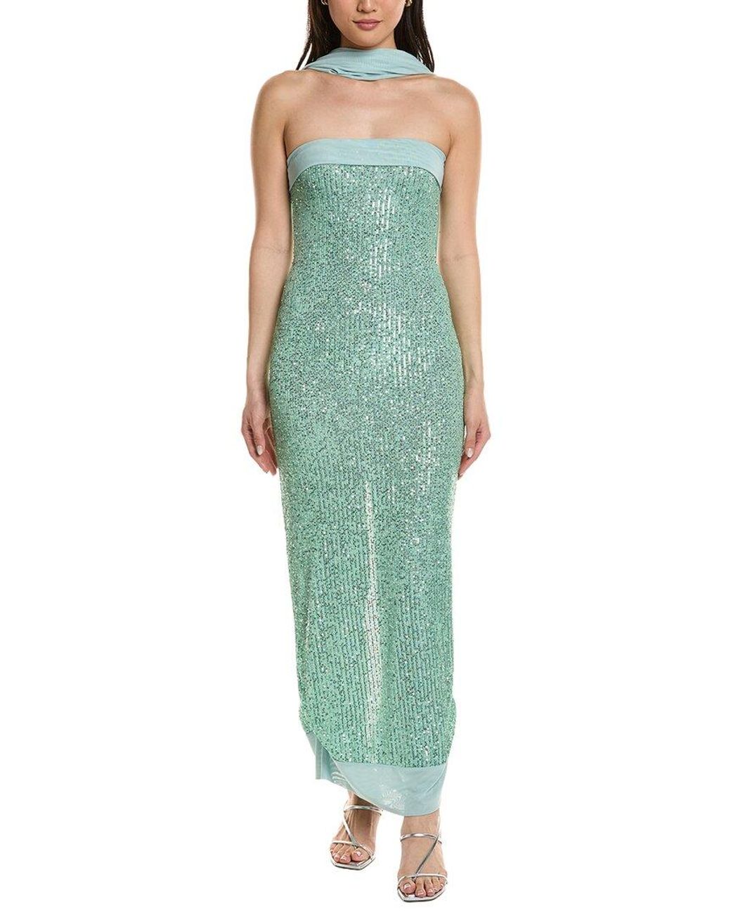 Moonsea Green Sleeveless Maxi Dress