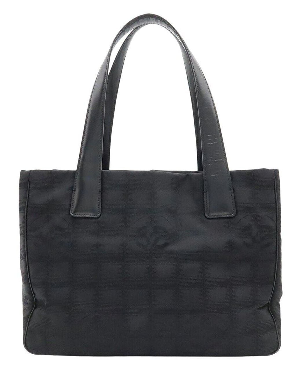 Chanel Black Nylon New Travel Line Tote Pm (Authentic Pre-Loved)