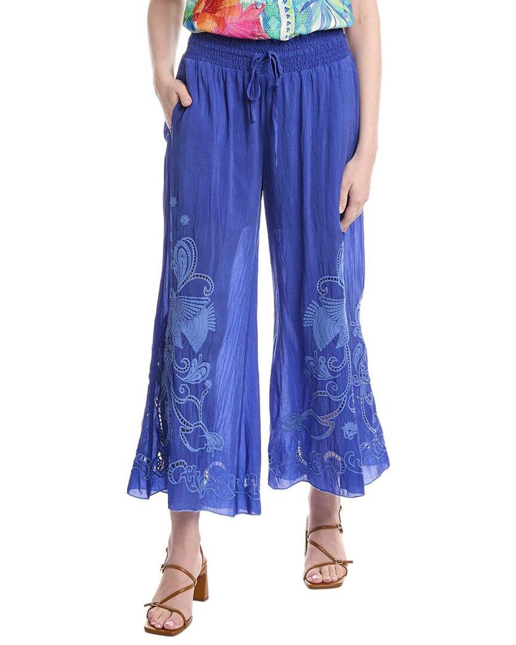 Johnny Was Blue Roseann Pant