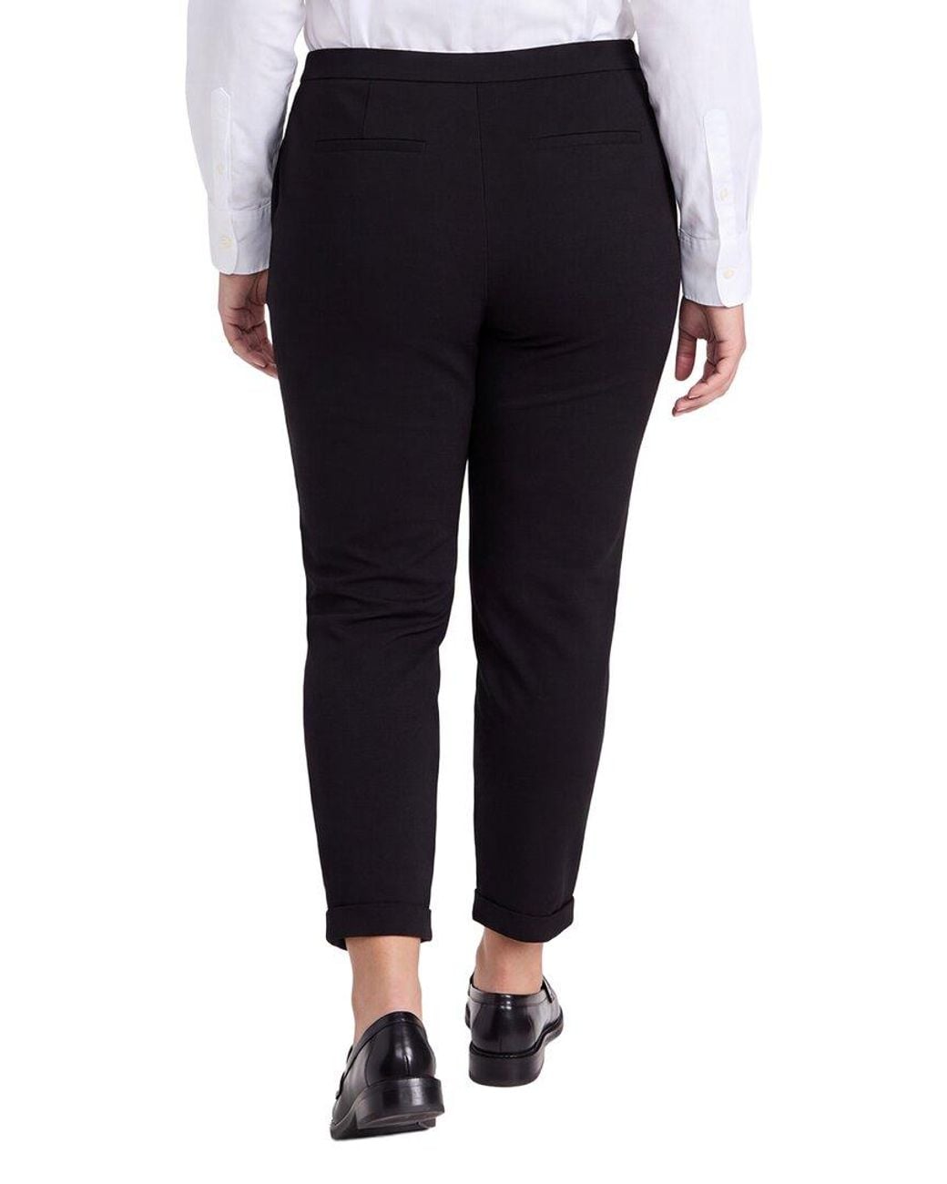 Eileen Fisher Black Tapered Ankle Pant