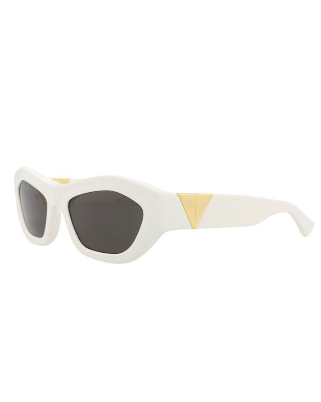 Bottega Veneta White 54Mm Sunglasses