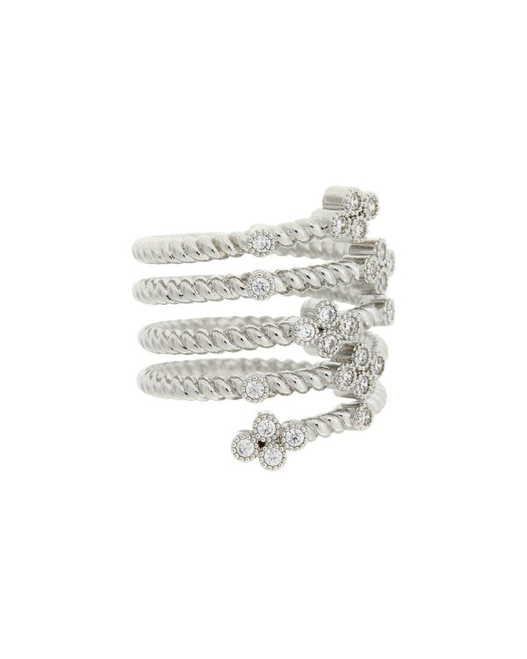 Juvell White 18K Plated Cz Ring