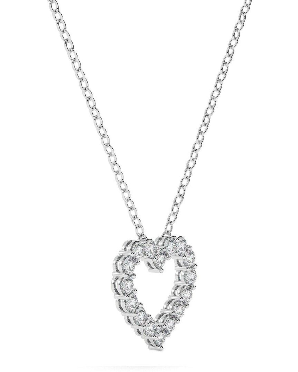Lab Grown Diamonds Metallic 14K 1.00 Ct. Tw. Lab-Grown Diamond Necklace