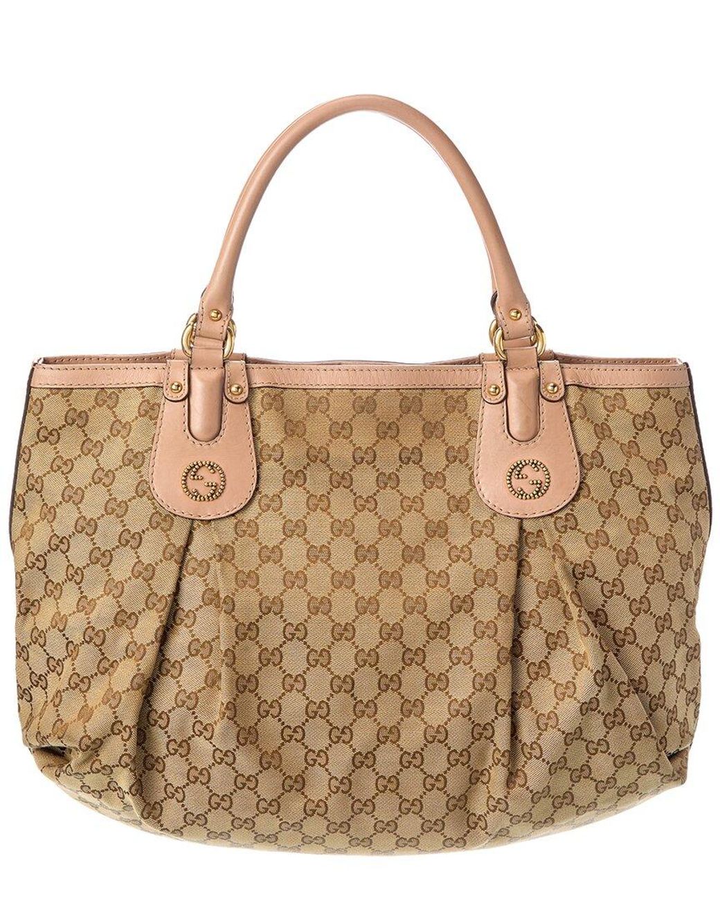 Gucci Brown Canvas Scarlett Tote (Authentic Pre-Loved)
