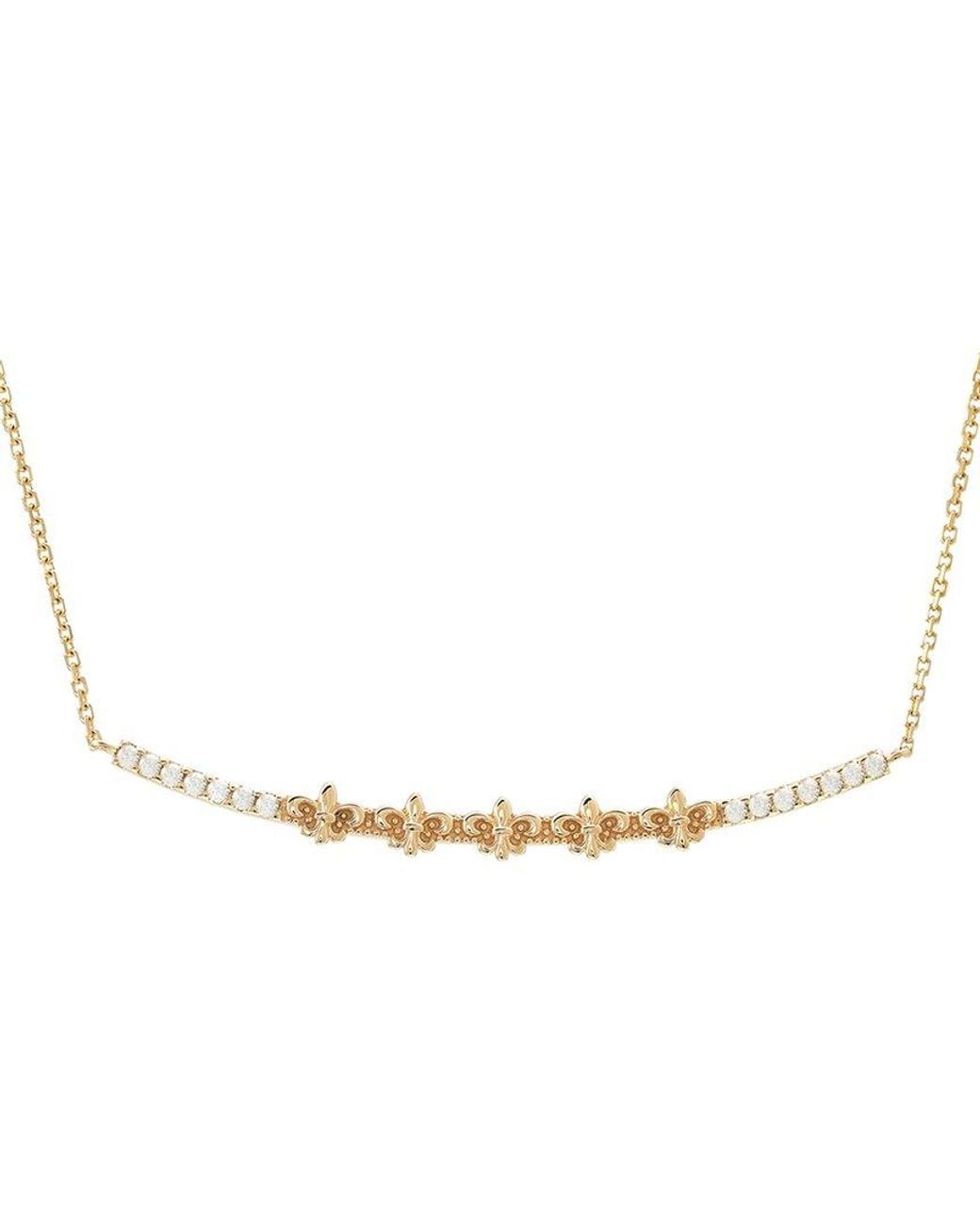 Diamond Select Cuts Metallic 0.10 Ct. Tw. Diamond 14K Necklace