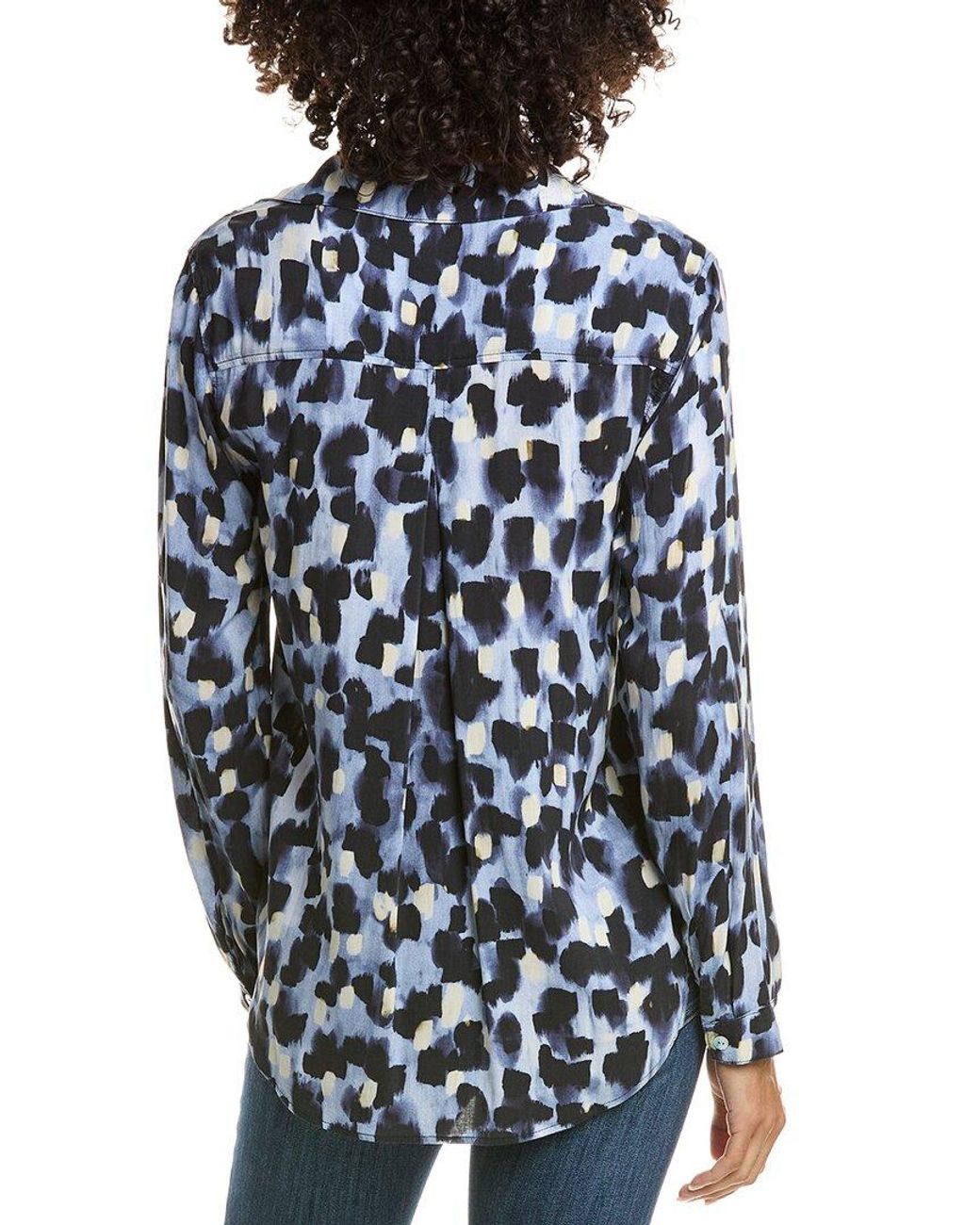Bella Dahl Blue Classic Button Down Blouse