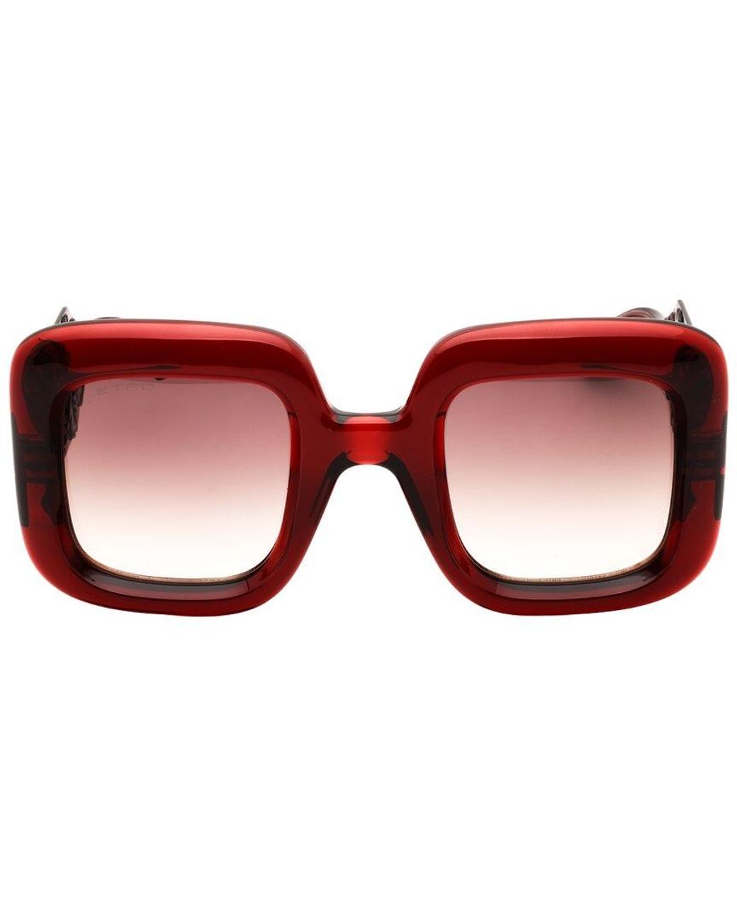 Etro Red 48Mm Sunglasses