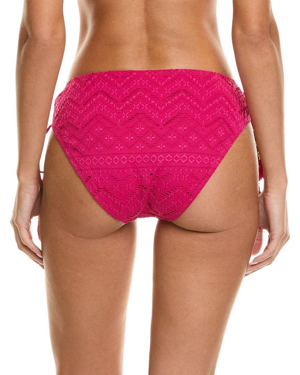 La Blanca Pink Salt Adjustable Loop Hipster Bikini Bottom