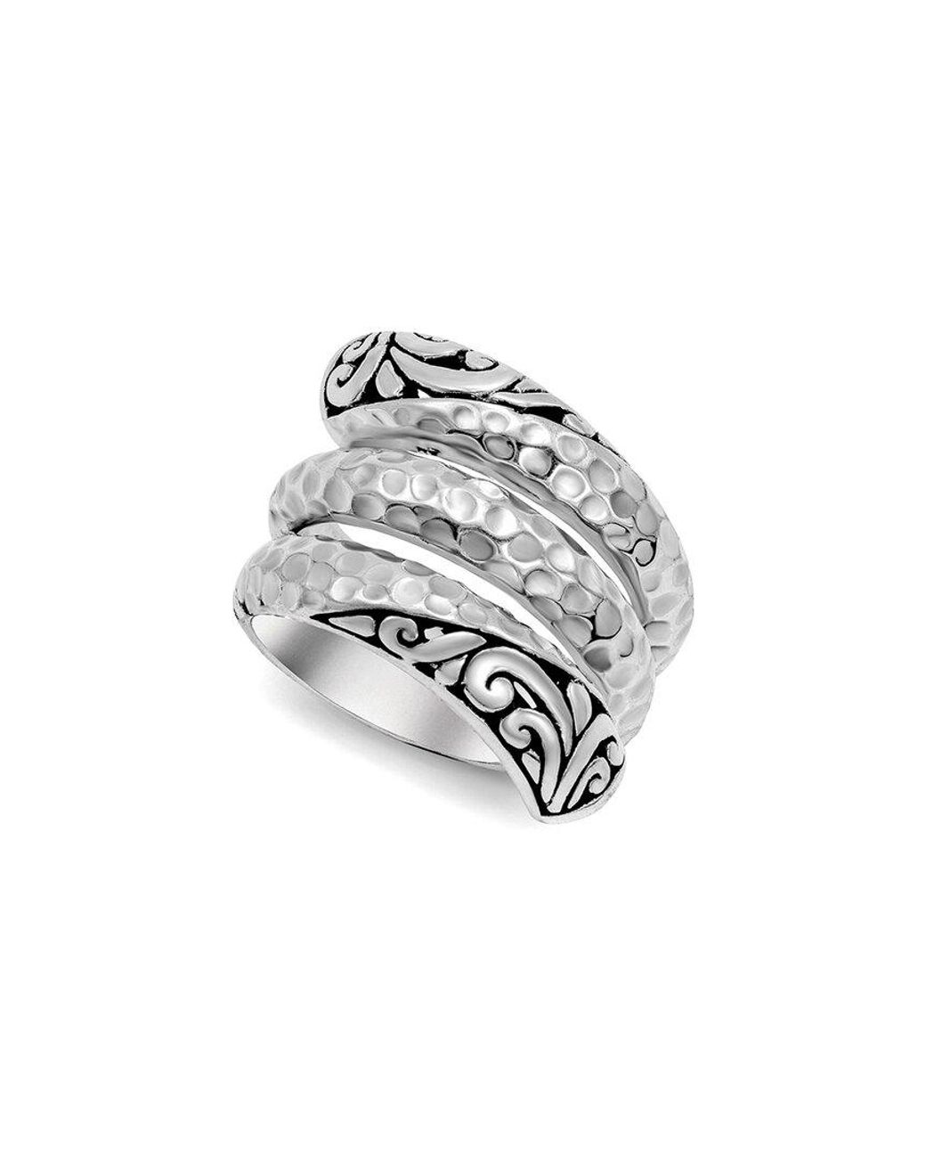Samuel B. White Silver Cross Over Ring