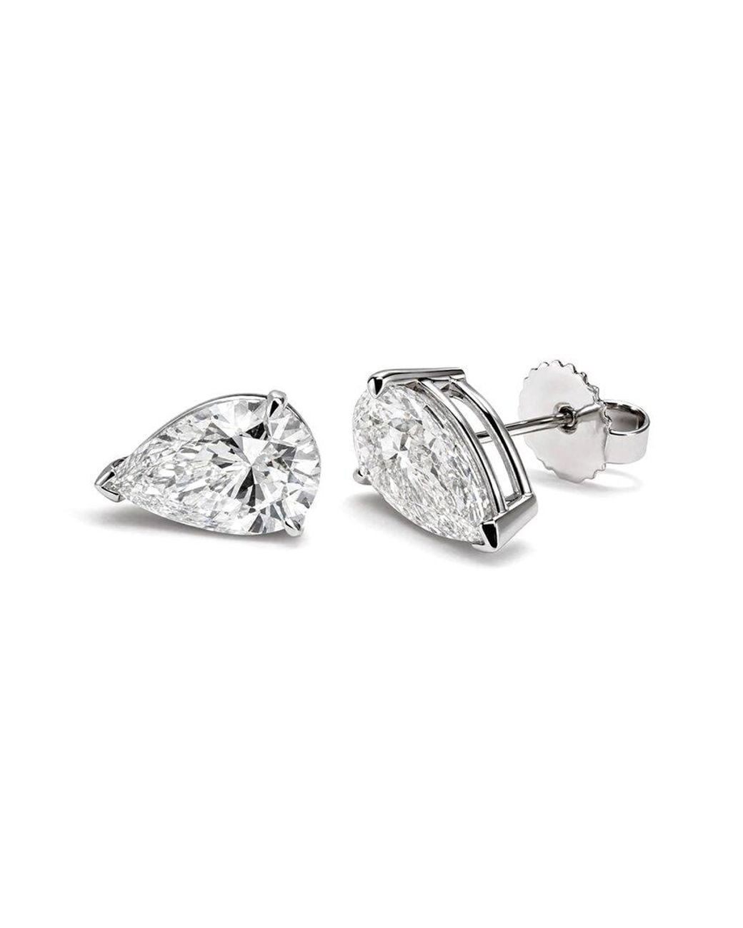 Prince Diamond & Jewelry White 14K 3.10 Ct. Tw. Lab-Grown Diamond Stud Earrings