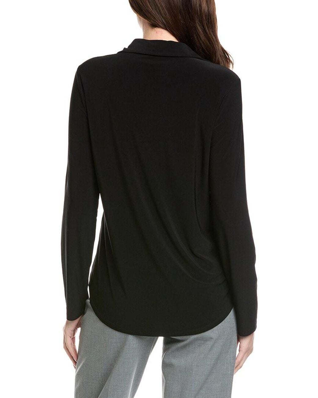 Joseph Ribkoff Black Button-Front Shirt