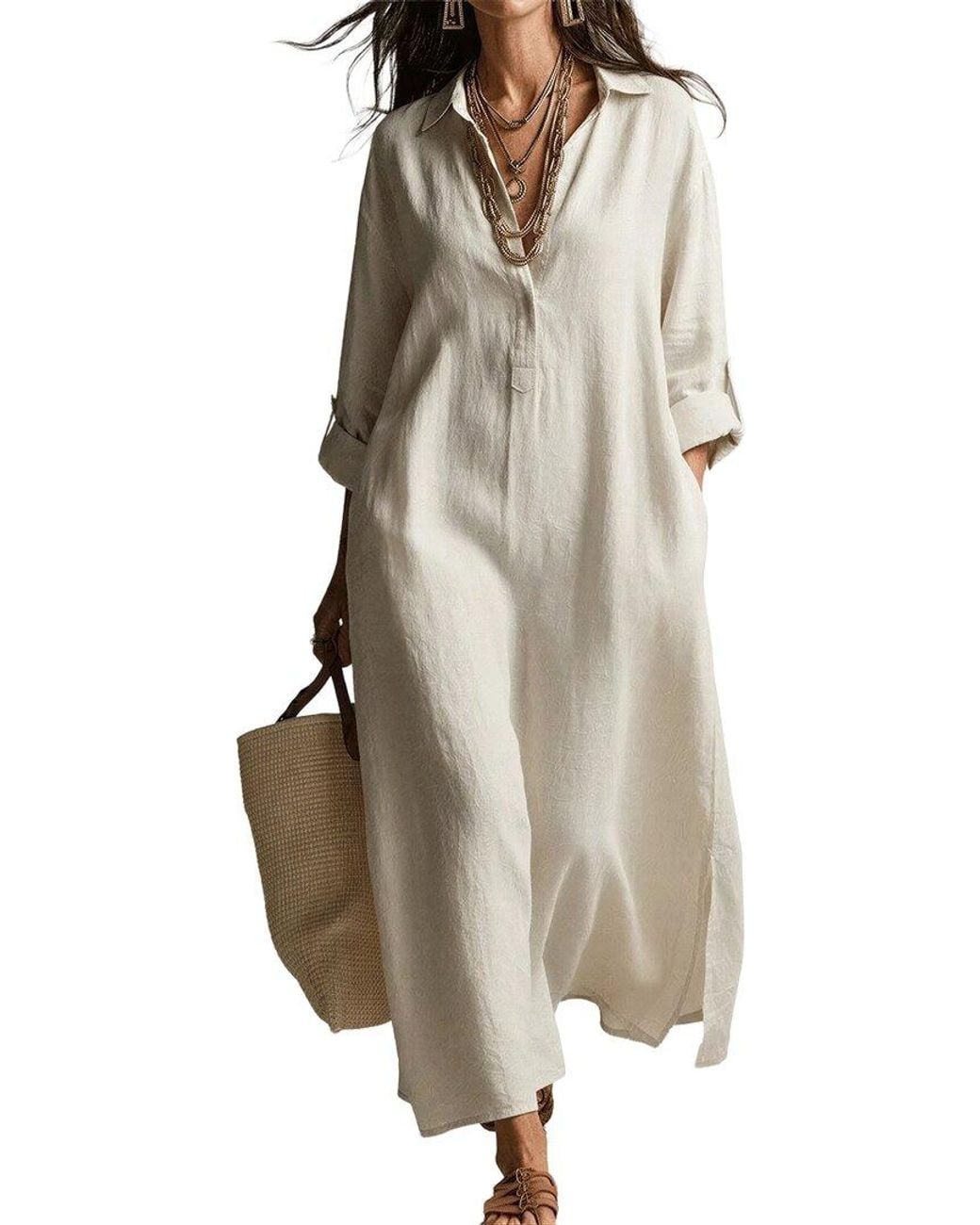 Olivia Taylor Natural Maxi Dress