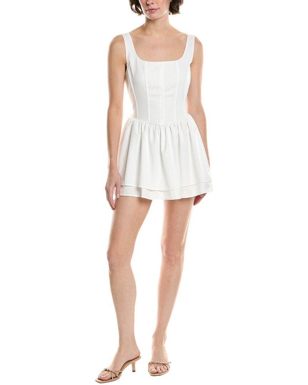 Estellina White Reveriee Mini Dress