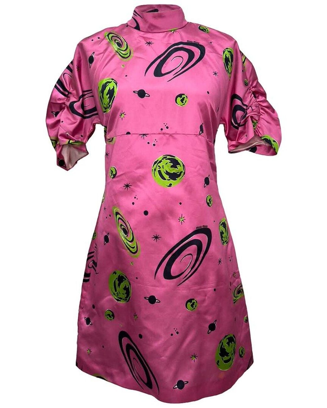 Miu Miu Pink 2017 Space Print Dress, Size Eu (Authentic Pre-Loved)