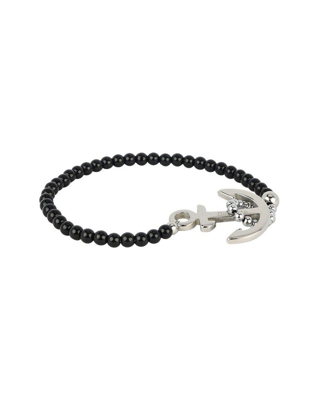 jean claude Black Dell Arte Stainless Steel Bracelet for men