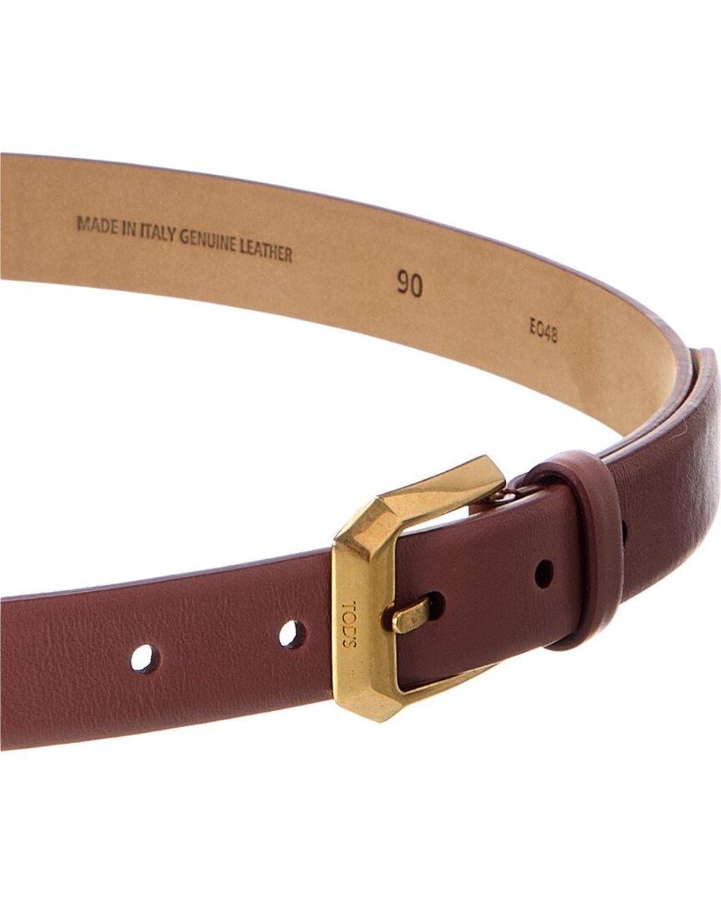 Tod's Brown Leather Belt