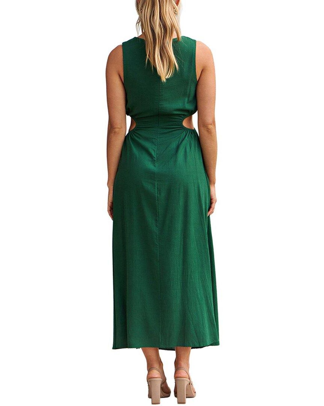 LEON GORI Green Maxi Dress