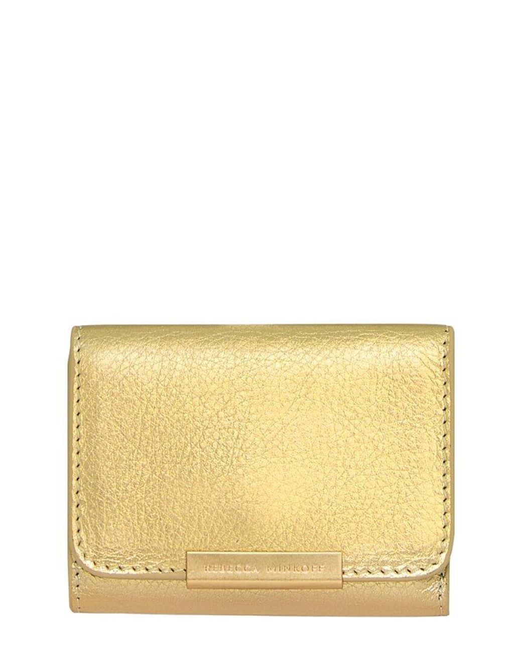 Rebecca Minkoff Natural Compact Leather Wallet