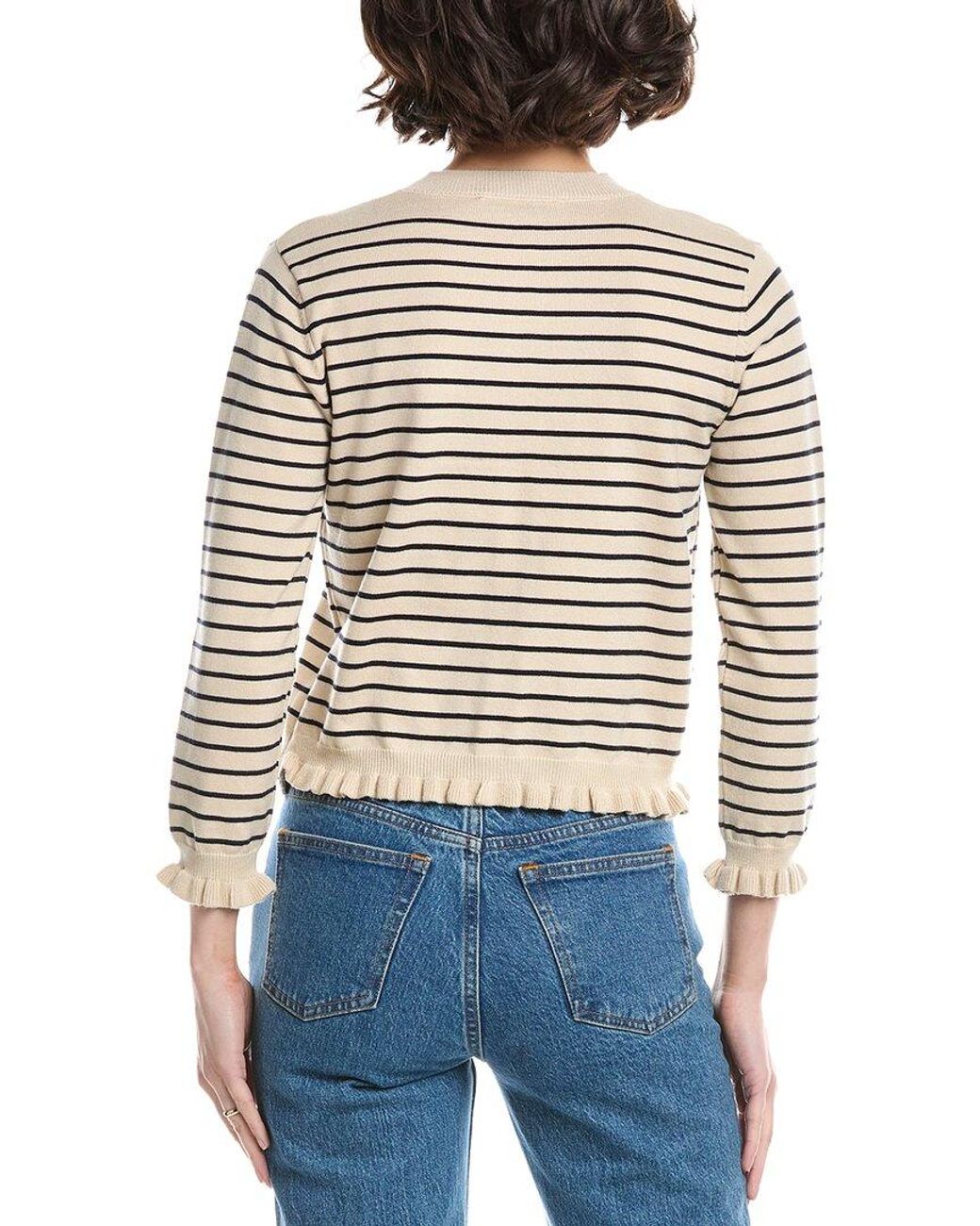 Lyra & Co Blue Stripe Cardigan