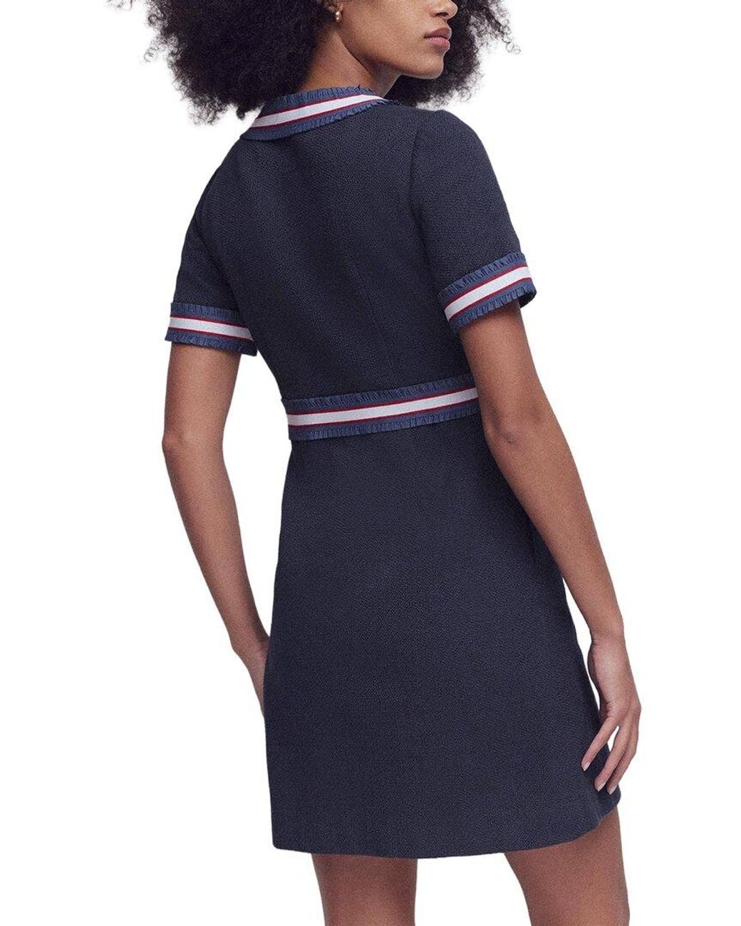 Boden Blue Button Short Dress