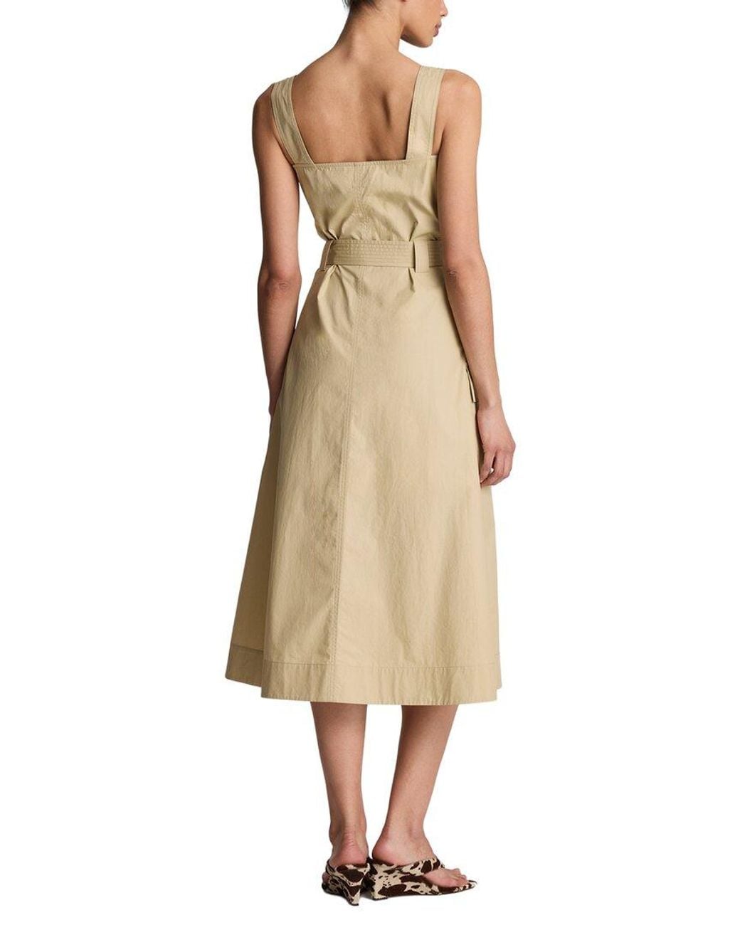 Kenneth Cole Natural Cargo Midi Dress