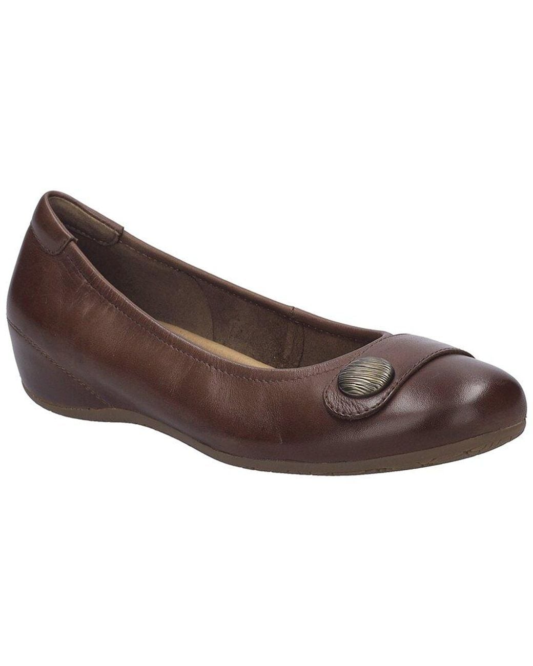 Josef Seibel Brown Florina 04 Leather Ballerina Flat