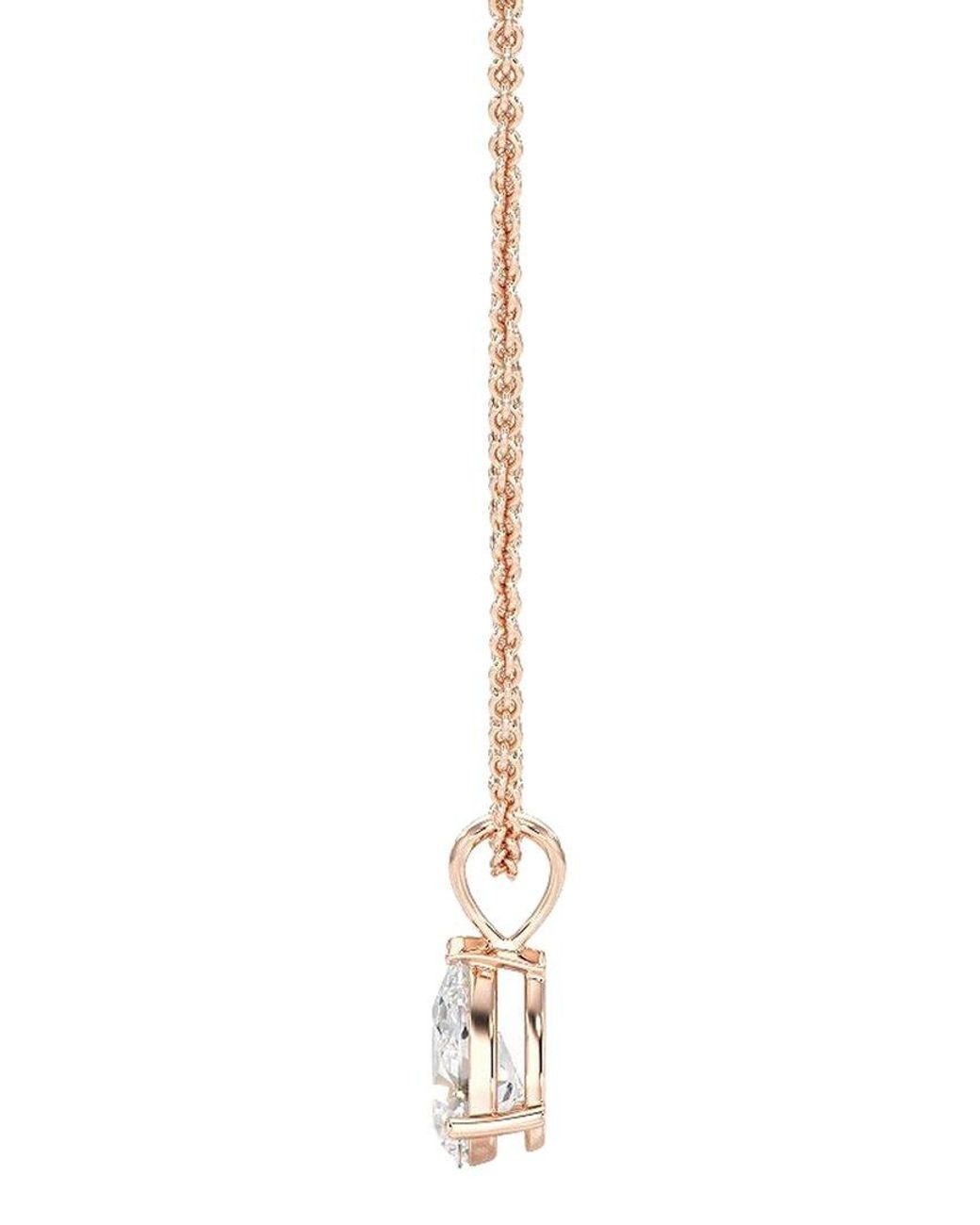 Lab Grown Diamonds Metallic 14K 1.50 Ct. Tw. Lab-Grown Diamond Necklace