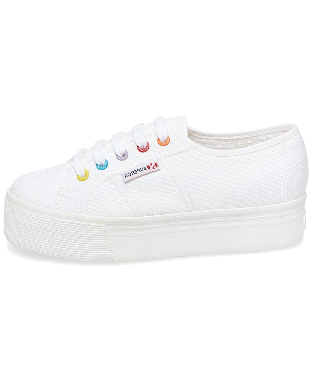 superga multicolor platform sneakers