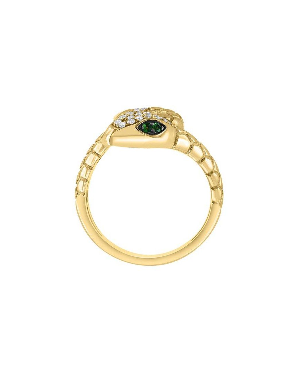 Effy Fine Jewelry Metallic 14K 0.26 Ct. Tw. Diamond & Tsavorite Ring