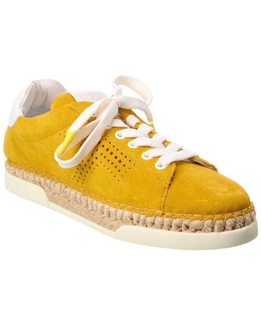 Tod's Yellow Suede Sneaker