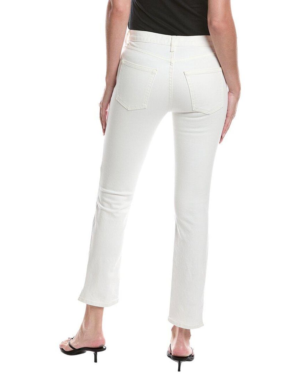 ASKK NY White Mid Rise Straight Leg Jean
