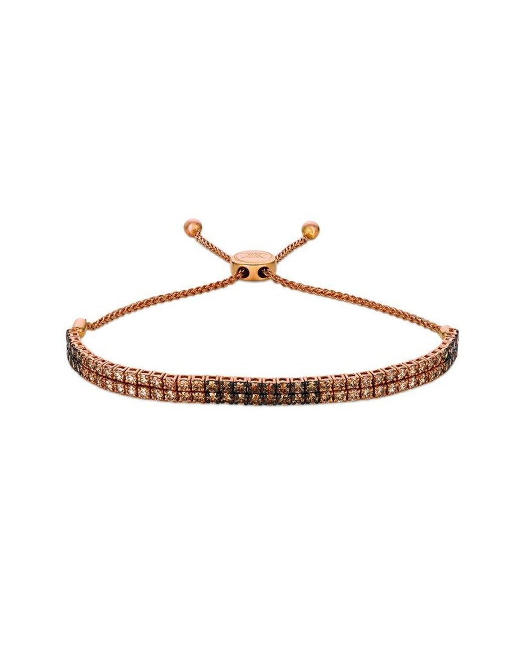 Le Vian White Le Vian Euphoria Chocolate 14K 3.00 Ct. Tw. Diamond Bolo Bracelet