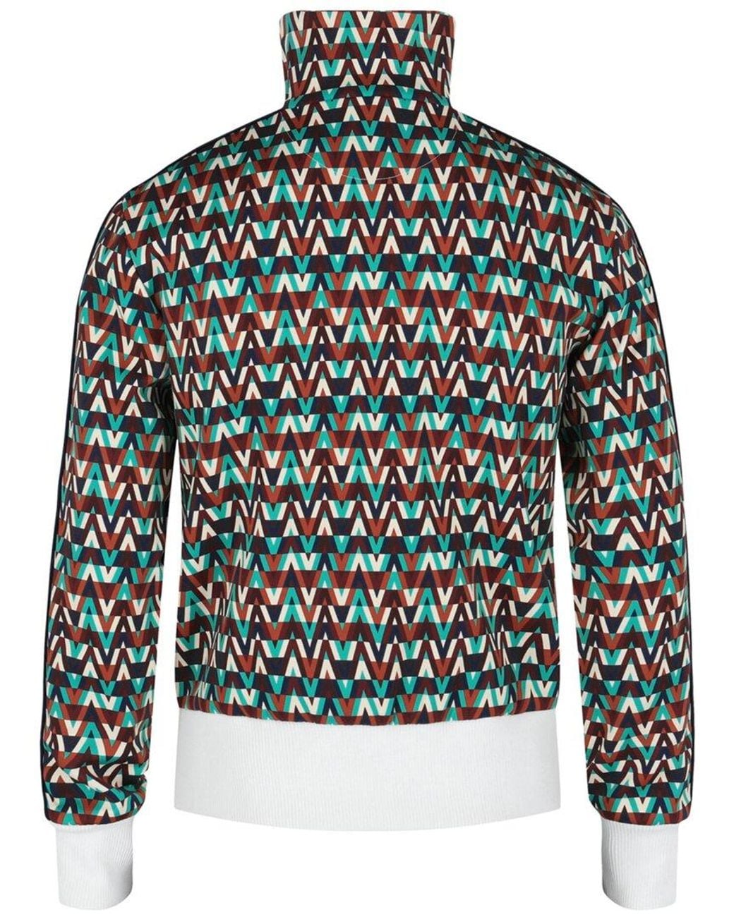 Valentino Green Jersey Knit Vlogo Jacket for men