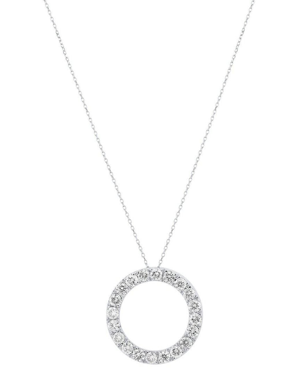 Diana M Metallic Fine Jewelry 14K 1.00 Ct. Tw. Lab-Grown Diamond Pendant Necklace