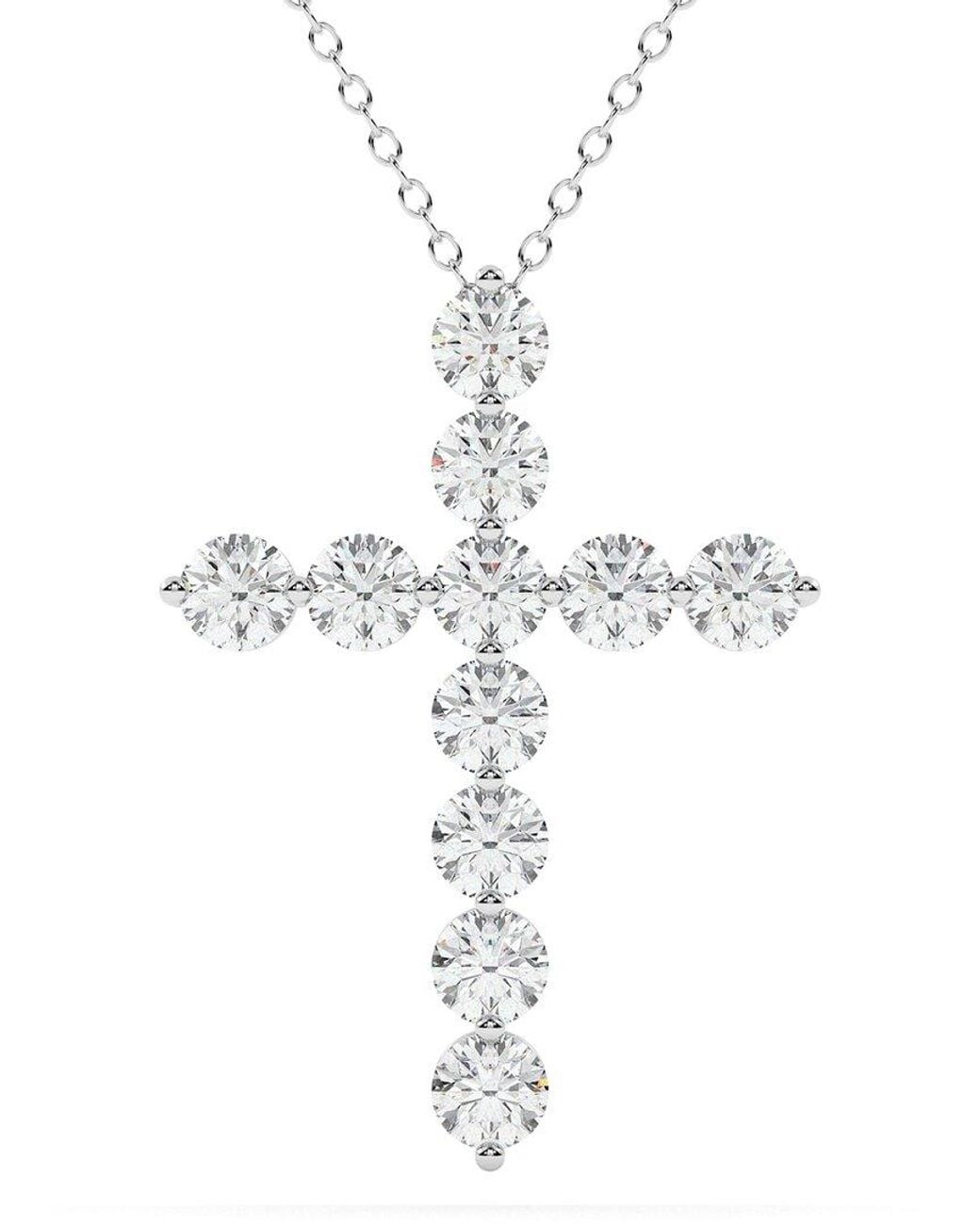 Diamond Select Cuts White 14K 5.00 Ct. Tw. Diamond Pendant Necklace