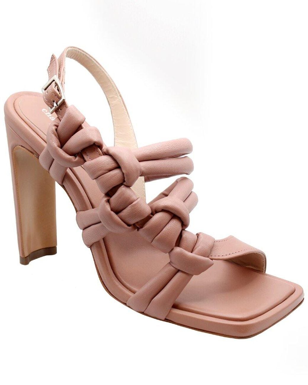 Charles David Pink Lonestar Leather Sandal