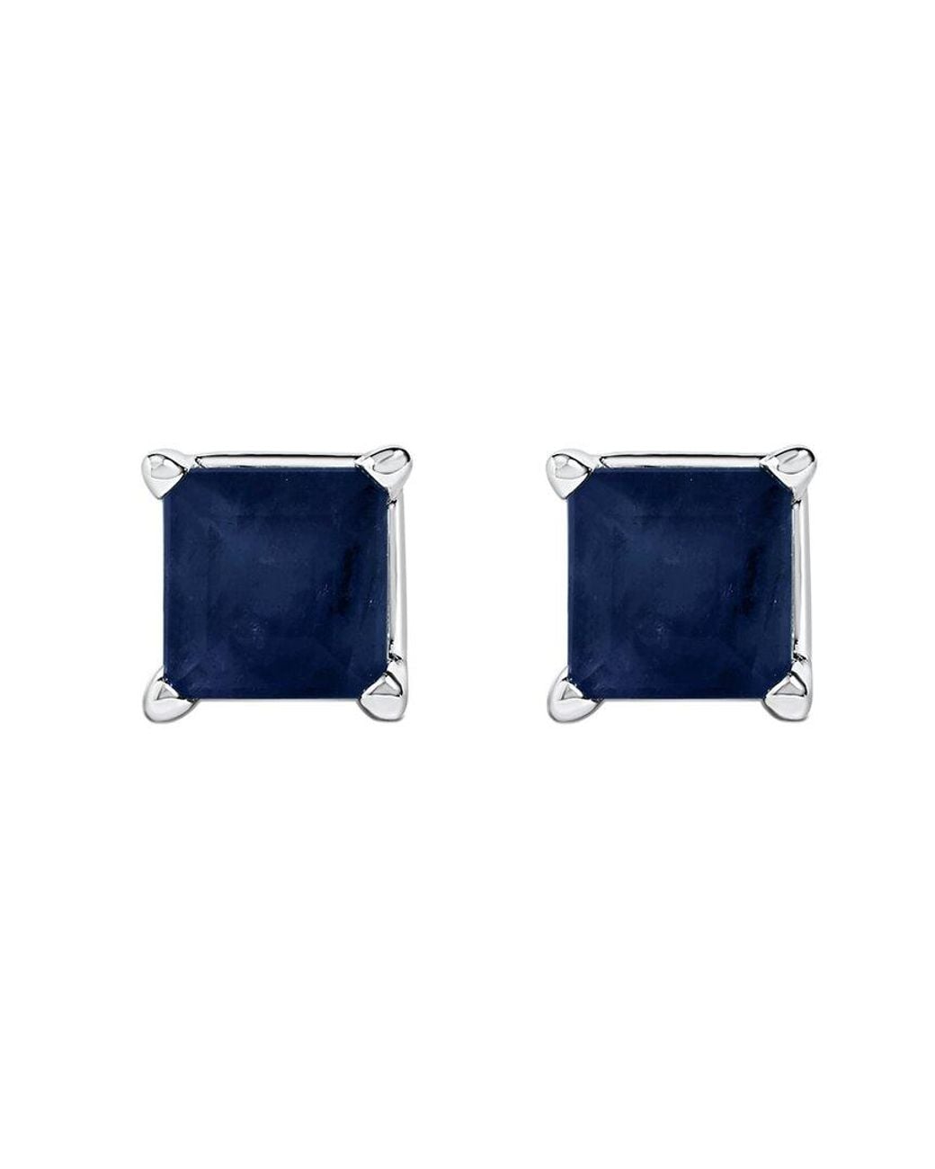 Haus of Brilliance Blue Colorful Gemstones 14K 1.20 Ct. Tw. Sapphire Stud Earrings