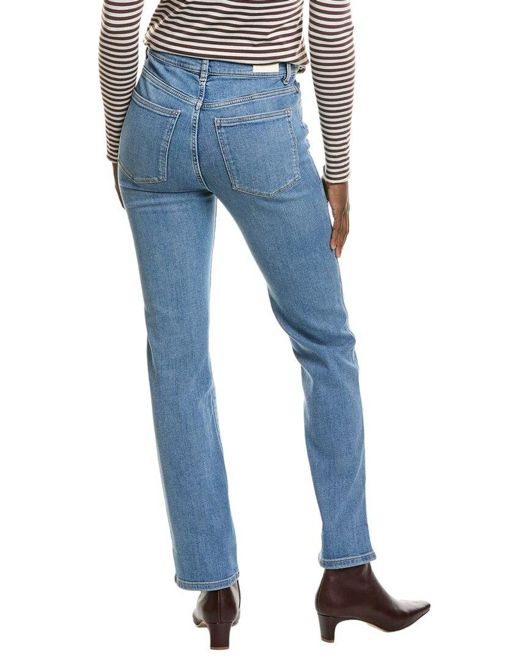 DL1961 Blue Halle Spring Creek Cuffed Straight Jean