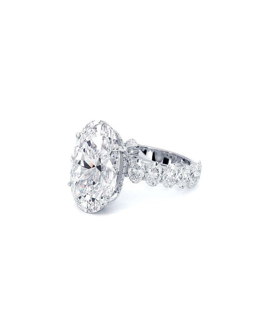Lab Grown Diamonds White 14K 10.00 Ct. Tw. Lab-Grown Diamond Lucida Ring