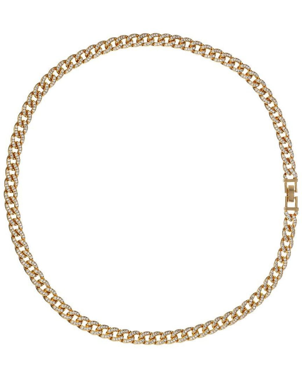 Eye Candy LA Metallic Cz Chain Necklace