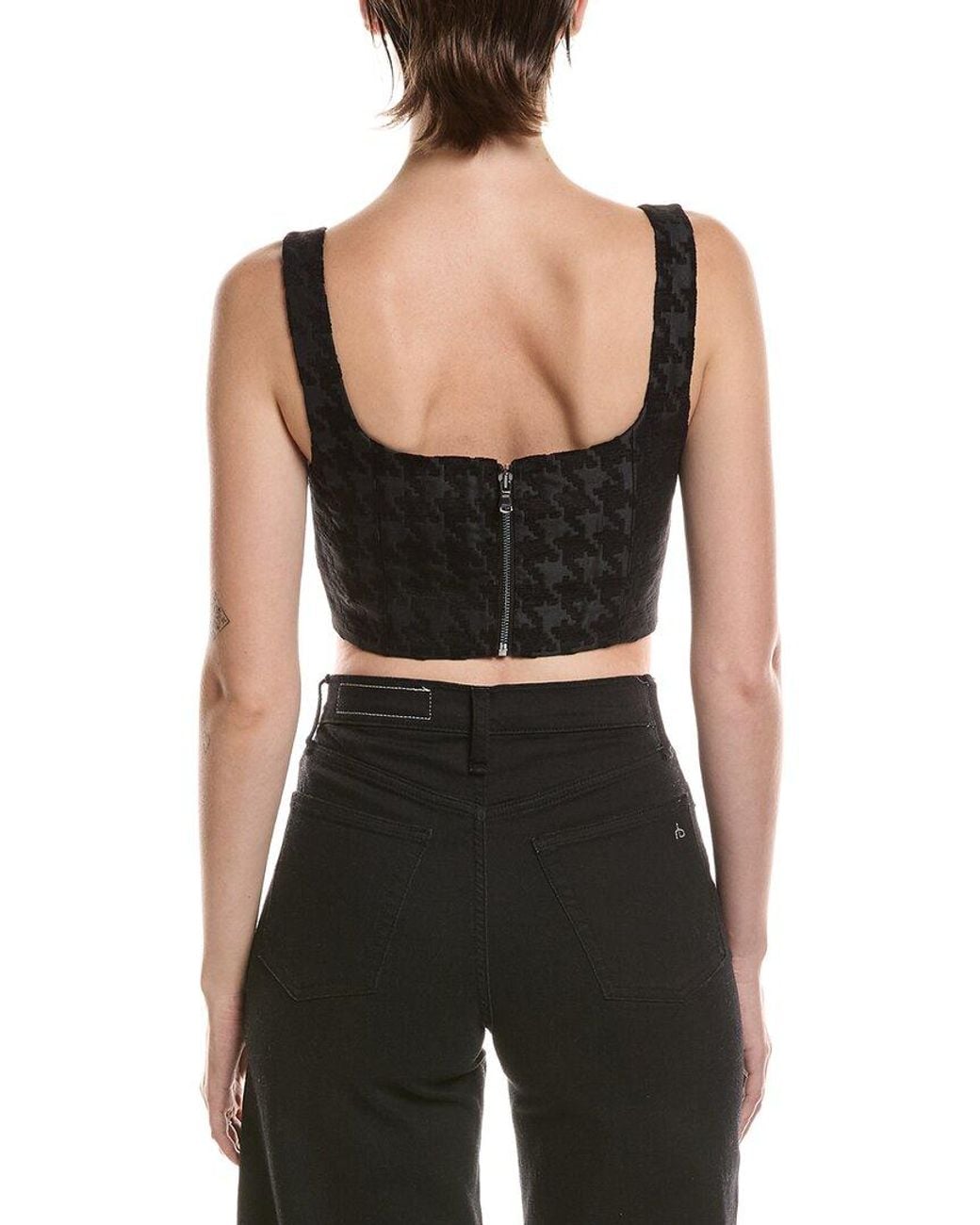 L'Agence Black Maylin Bralette Top