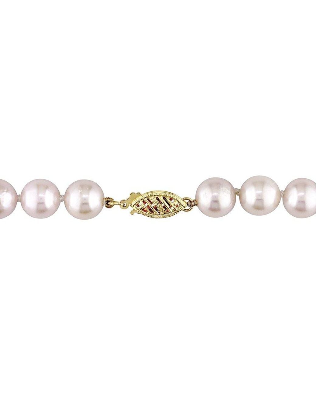 Pearls Metallic 14k 7-7.5mm Pearl Necklace