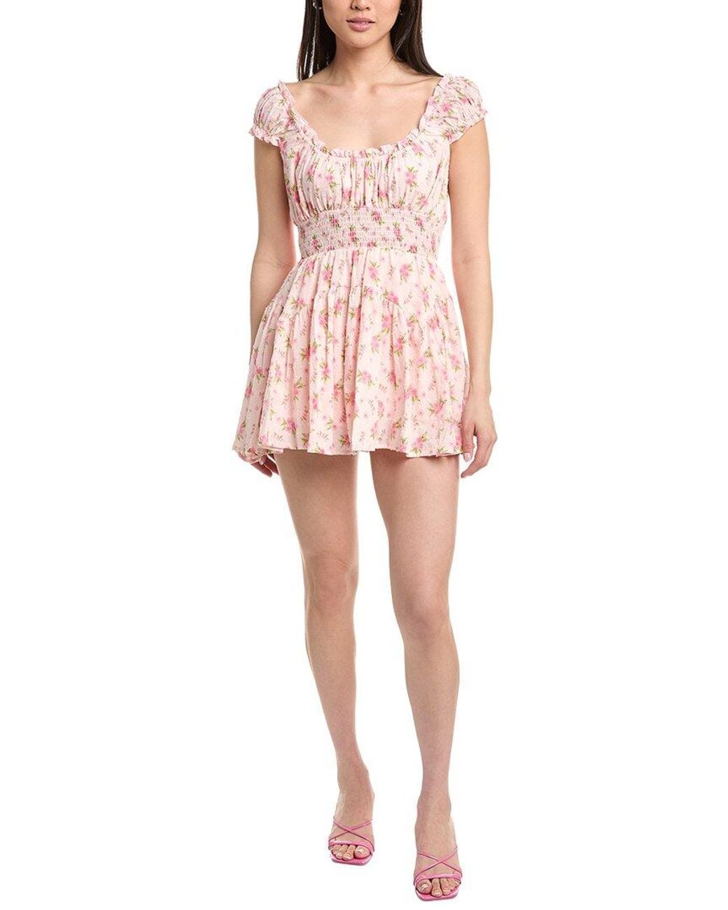 IPPONELLI Pink Short Sleeve Mini Dress
