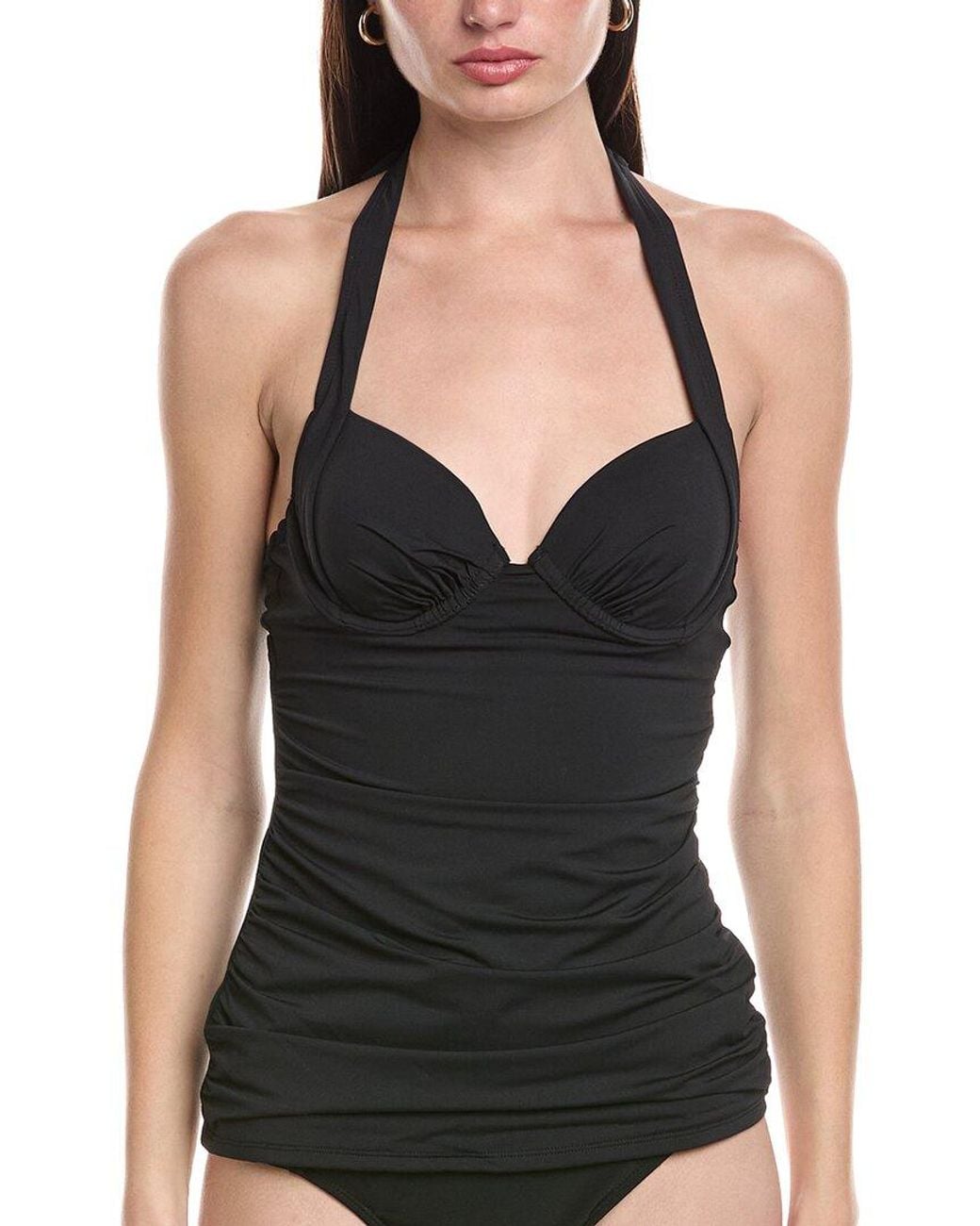 Tommy Bahama Black Pearl Underwire Full Coverage Tankini