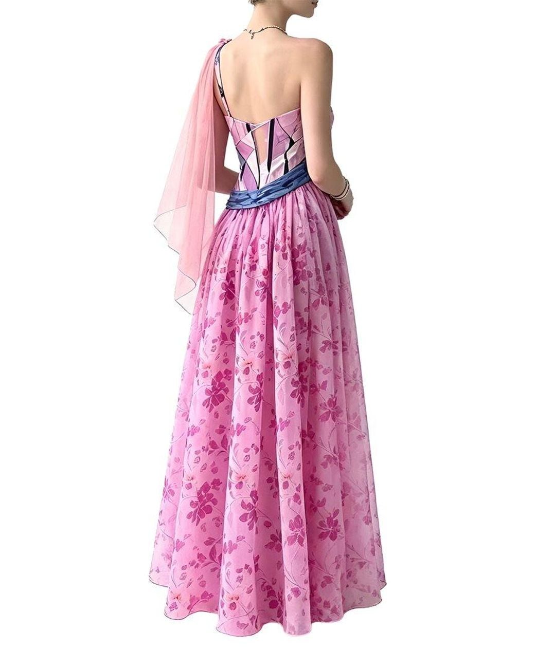 Linda Charm Purple Sleeveless Maxi Dress