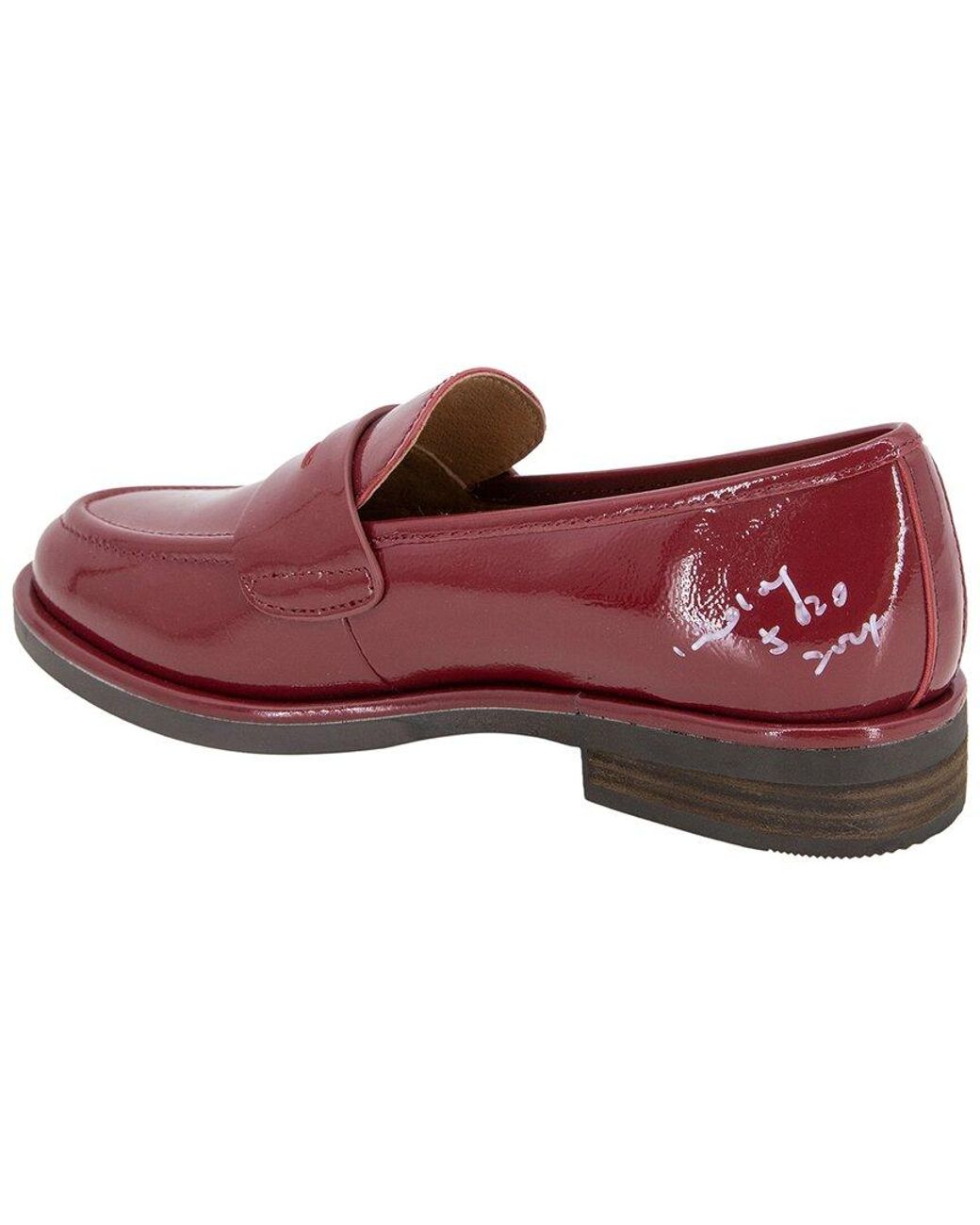 Gentle Souls Red Cybil Patent Flat