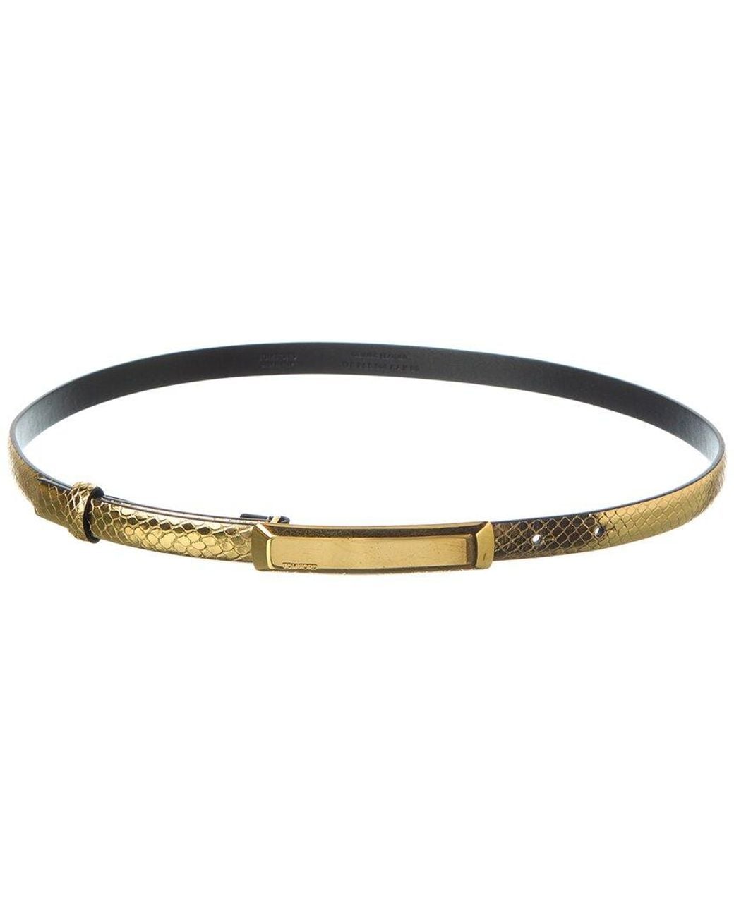 Tom Ford Metallic Leather Belt