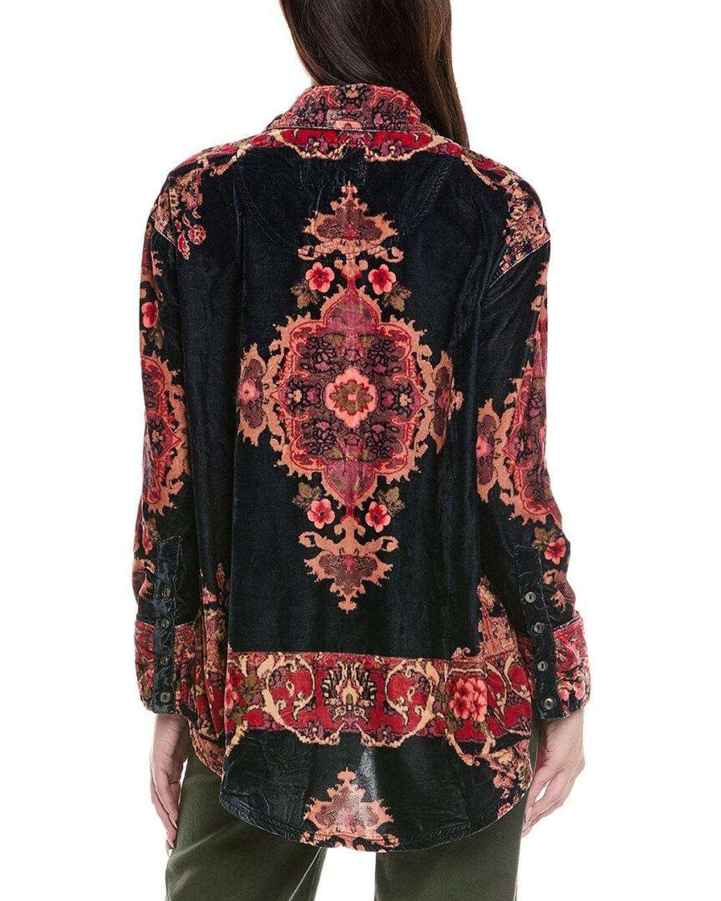 Free People Red We The Free One Night Velvet Top