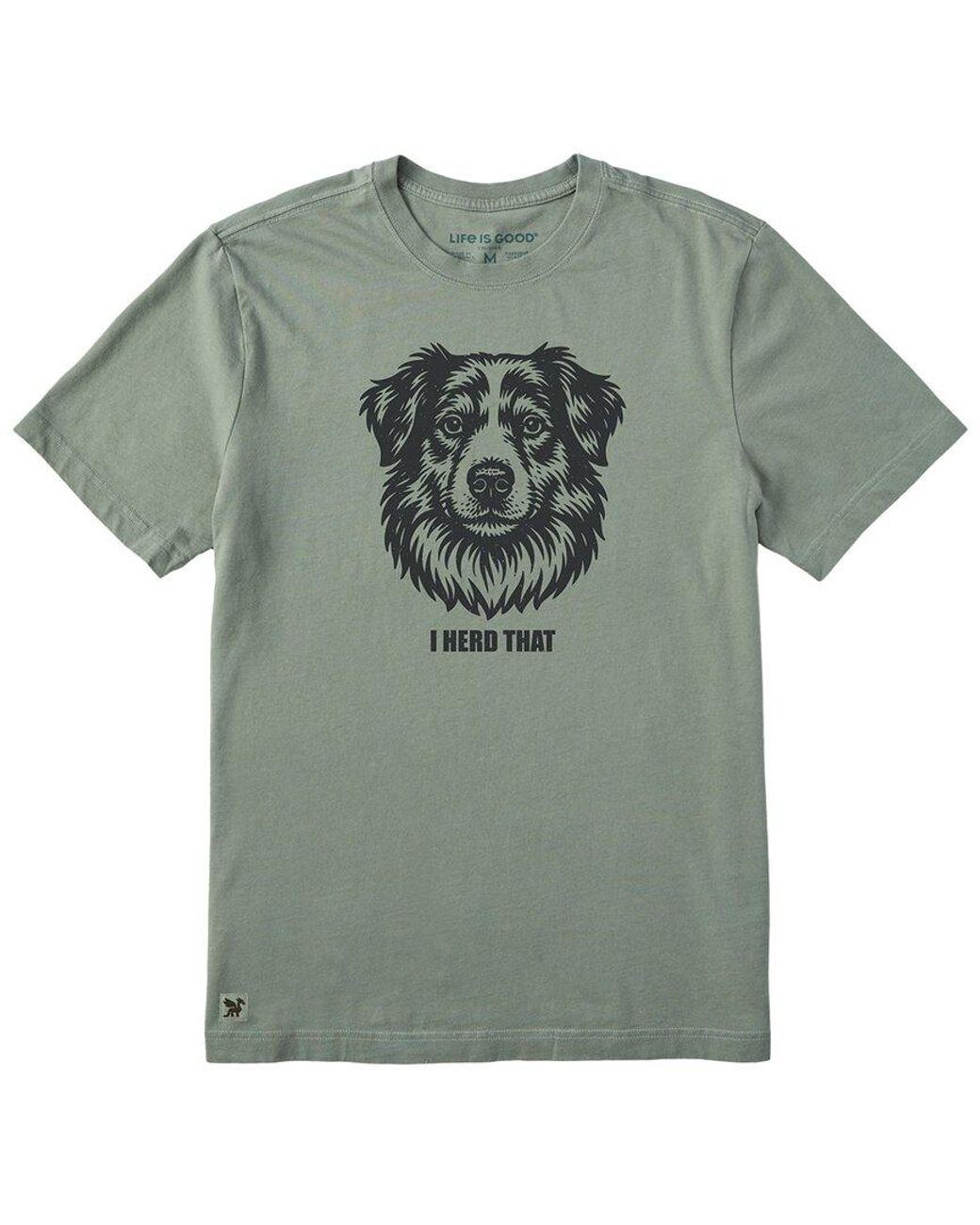 Life Is Good. Green Crusher Lite Tee for men
