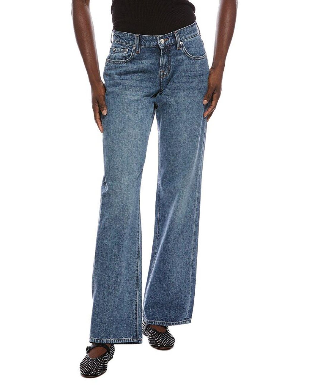 7 For All Mankind Blue Low-rise Macon Straight Jean